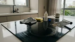 Cooktop de vidro sem riscos nem manchas: a ordem certa para limpar com o que você já tem em casa