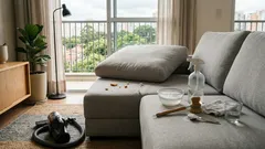 Sofá com cheiro preso? A misturinha de bicarbonato e vinagre que ajuda — e o jeito certo de aplicar